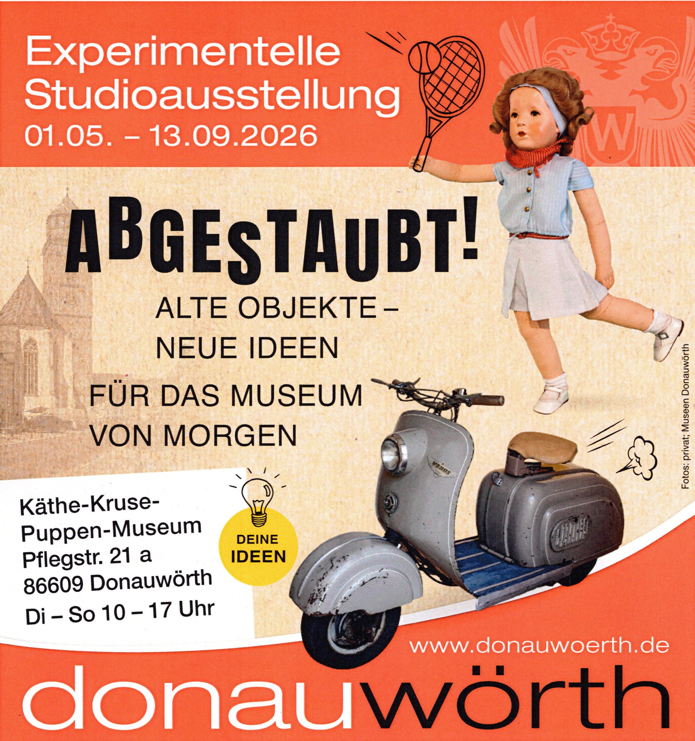 Sonderausstellung "Abgestaubt! Alte Objekte – Neue Ideen für das Museum von morgen" im Käthe-Kruse-Puppen-Museum